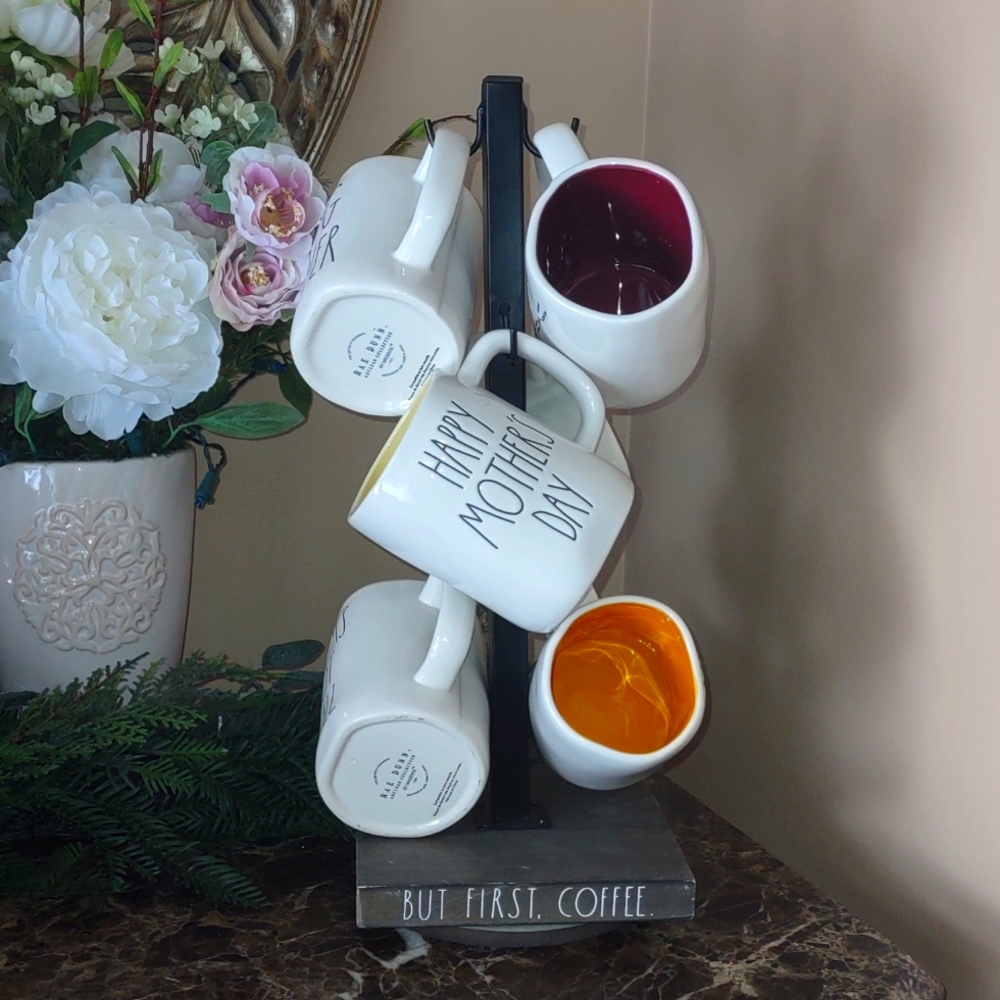 💗🏡RAE DUNN Spinning Coffee Mug Display Holder!